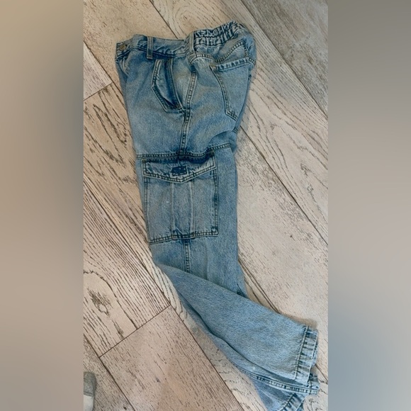 Aeropostale Y2K Style Low Rise baggy wide leg Cargo Jeans 0/2 XS hip-hop garage - Picture 16 of 16